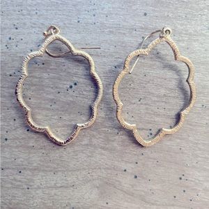 Gold hoop earrings